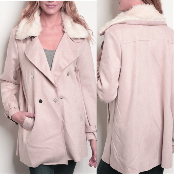 BLUSH SUEDE JACKET -PRICE IS FIRM - Picture 1 of 2